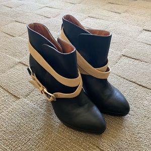 New Leather Ankle Boots | Size 4 EU 34
